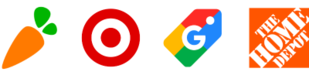 Instacart, Target, Google Shopping, and Home Depot